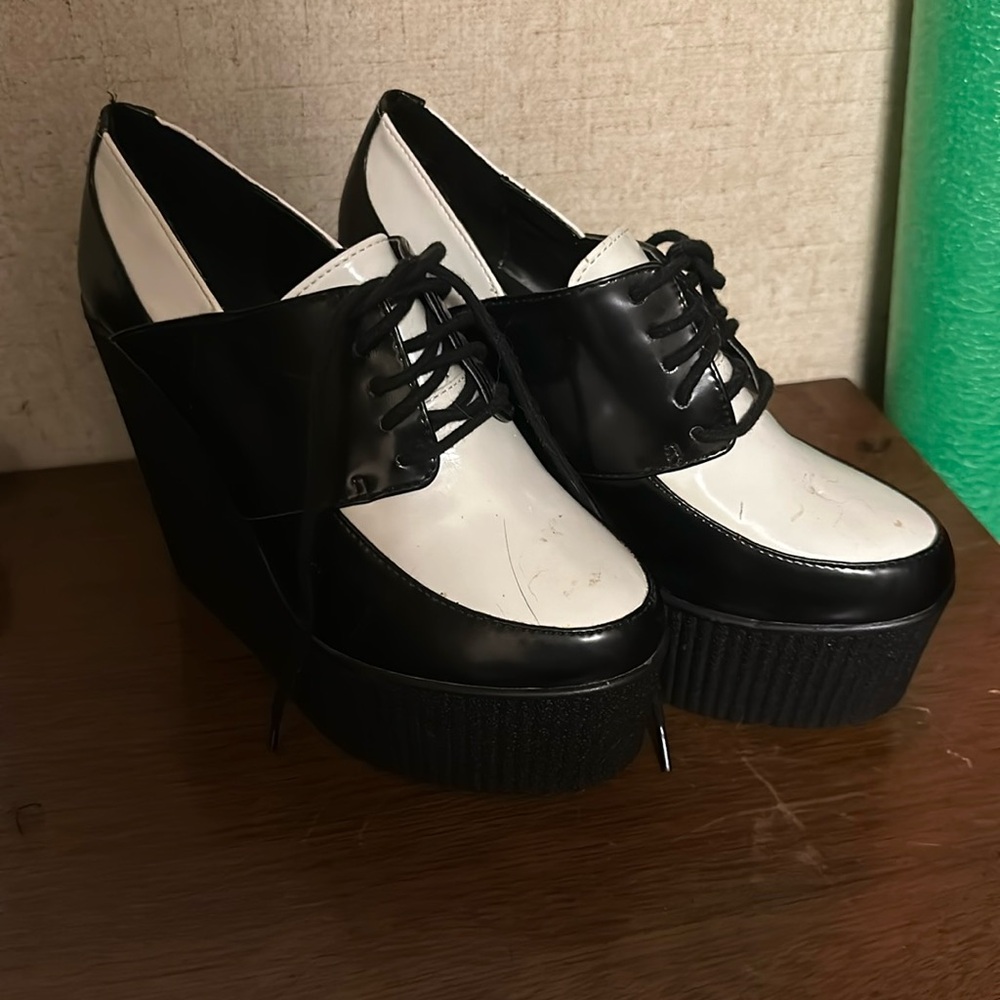 Forever 21 high wedge shoes